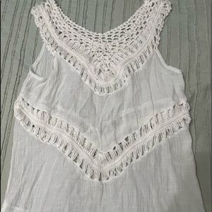 White bathing suit coverup